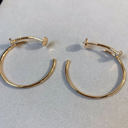 [Star Jewelry]JUSTE EARRINGS GOLD DIAMONDS 1.8MM