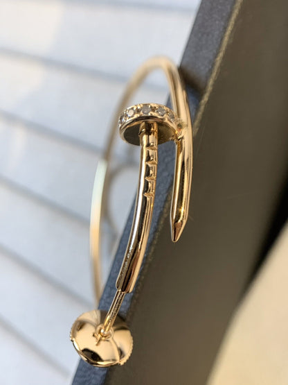 [Star Jewelry]JUSTE EARRINGS GOLD DIAMONDS 1.8MM