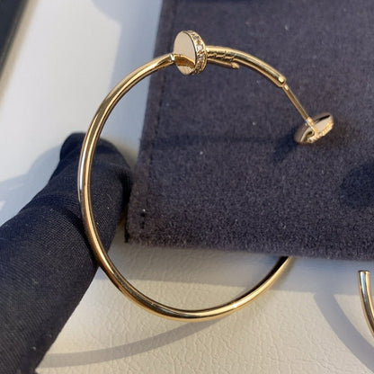 [Star Jewelry]JUSTE EARRINGS GOLD DIAMONDS 1.8MM
