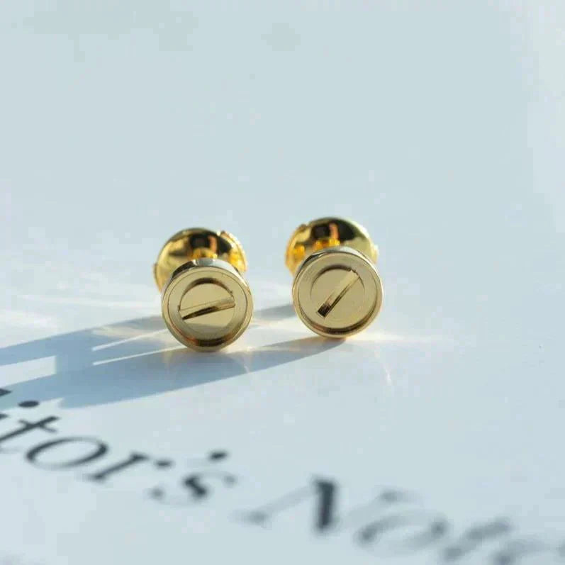 [Star Jewelry]LOVE EARRINGS GOLD 10MM