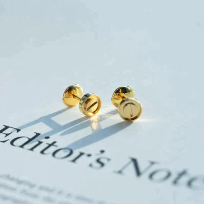 [Star Jewelry]LOVE EARRINGS GOLD 10MM