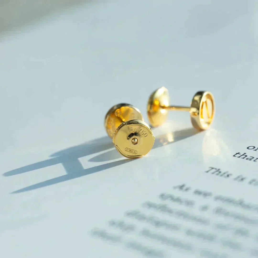 [Star Jewelry]LOVE EARRINGS GOLD 10MM
