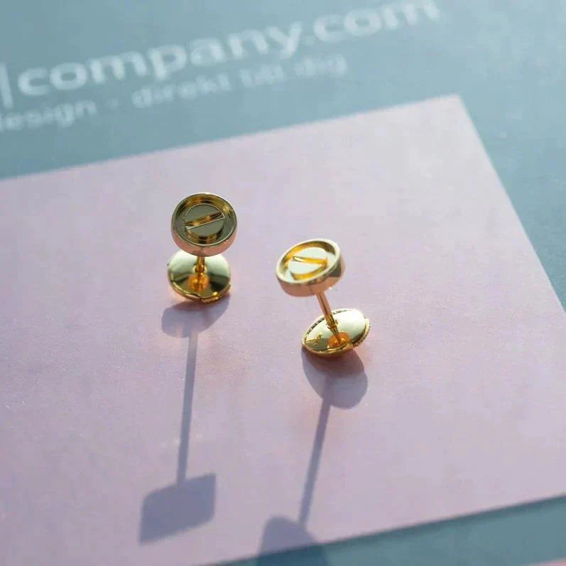 [Star Jewelry]LOVE EARRINGS GOLD 10MM