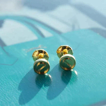 [Star Jewelry]LOVE EARRINGS GOLD 10MM
