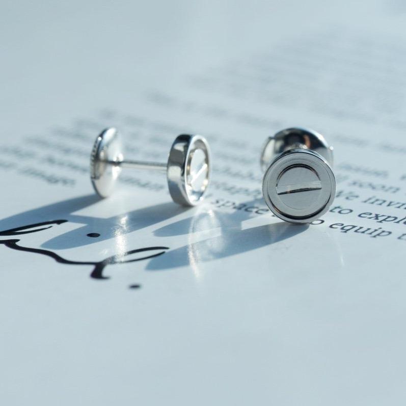 [Star Jewelry]LOVE EARRINGS SILVER 10MM