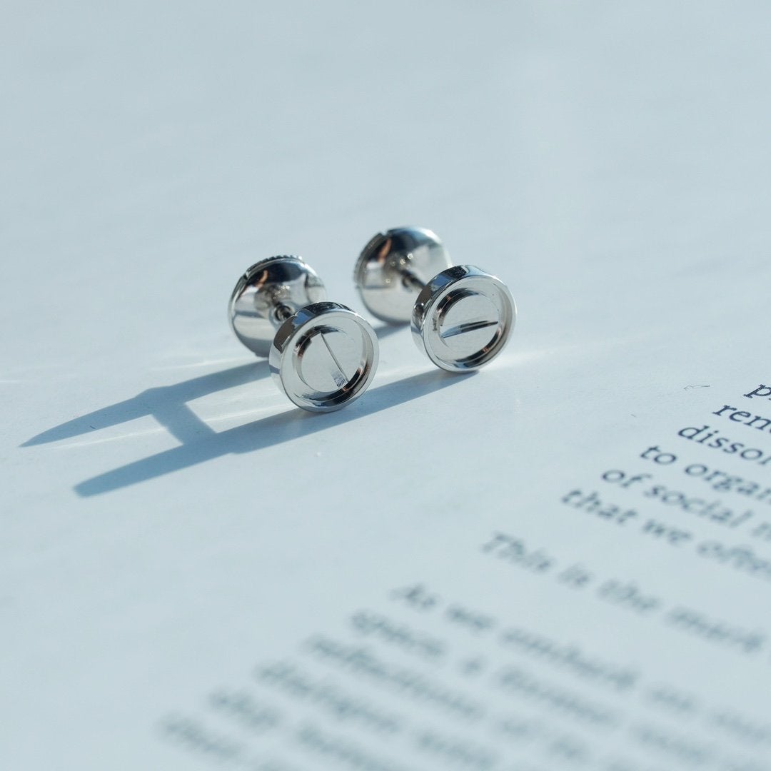 [Star Jewelry]LOVE EARRINGS SILVER 10MM
