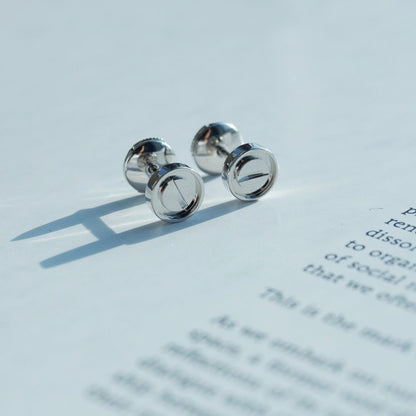 [Star Jewelry]LOVE EARRINGS SILVER 10MM