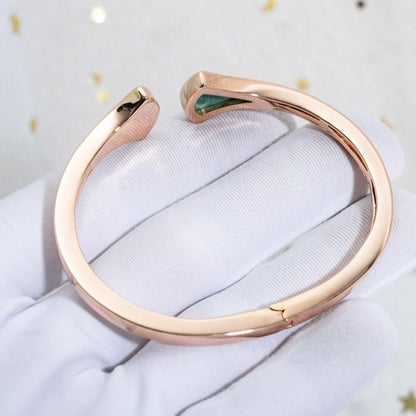 [Star Jewelry]DREAM BRACELET OPEN MALACHITE PINK GOLD