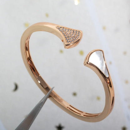 [Star Jewelry]DREAM BRACELET OPEN PINK GOLD MOP DIAMOND