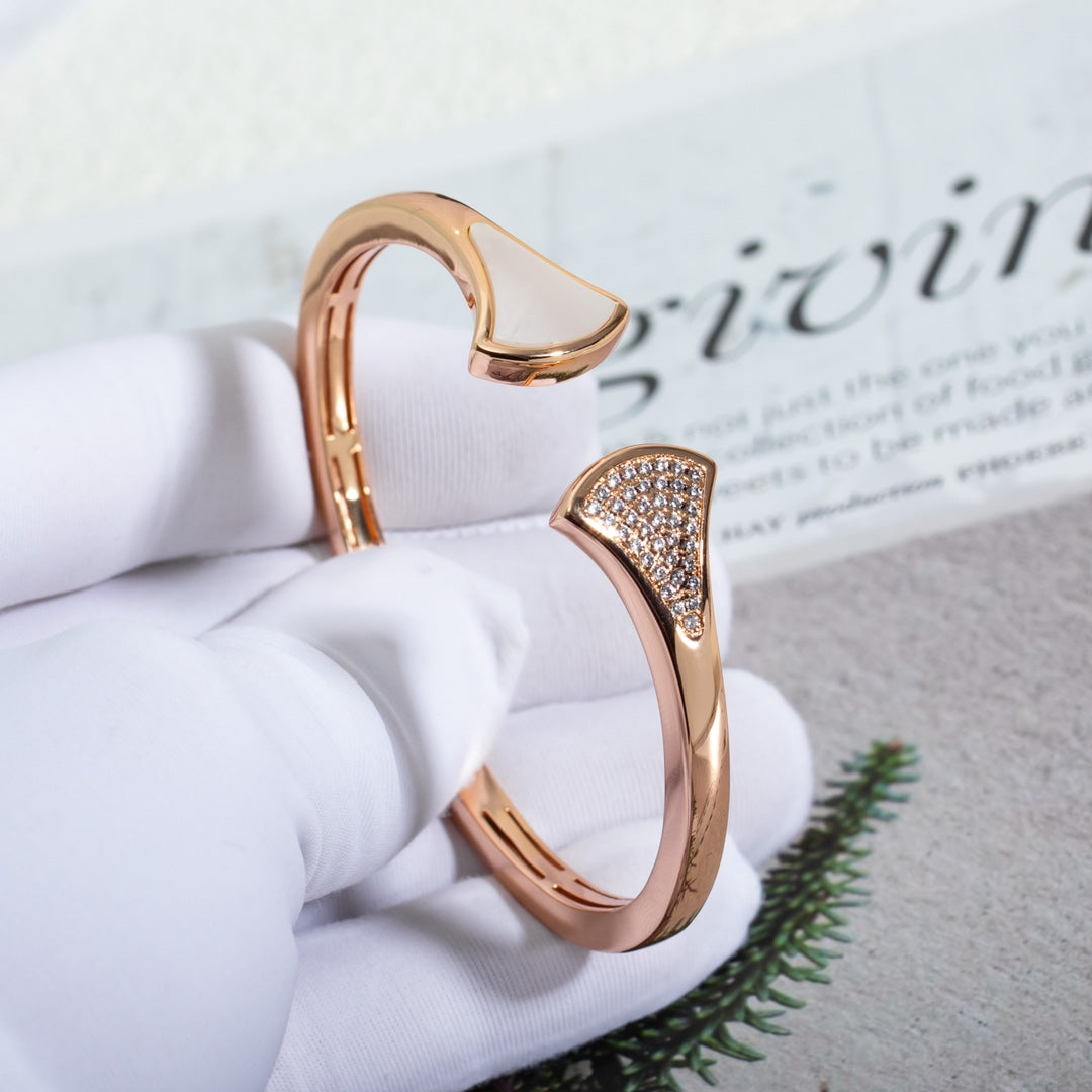 [Star Jewelry]DREAM BRACELET OPEN PINK GOLD MOP DIAMOND