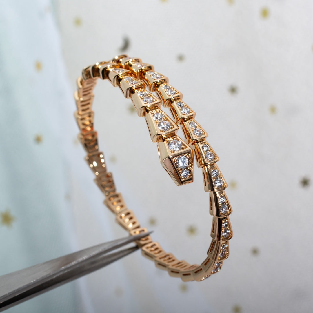 [Star Jewelry]SERPENTI BRACELET 6.8MM PINK GOLD DIAMOND