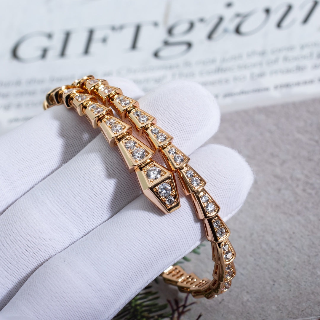 [Star Jewelry]SERPENTI BRACELET 6.8MM PINK GOLD DIAMOND