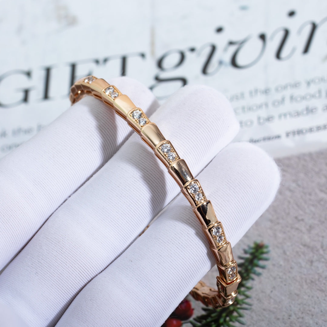 [Star Jewelry]SERPENTI BRACELET PINK GOLD DIAMOND