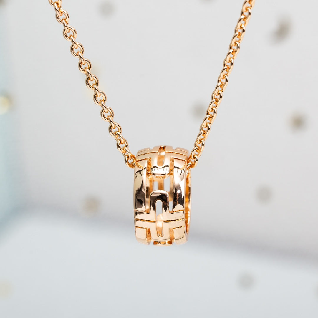 [Star Jewelry]PARENTESI NECKLACE PINK GOLD