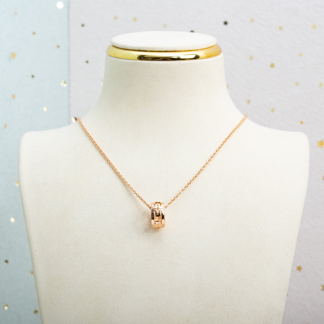 [Star Jewelry]PARENTESI NECKLACE PINK GOLD