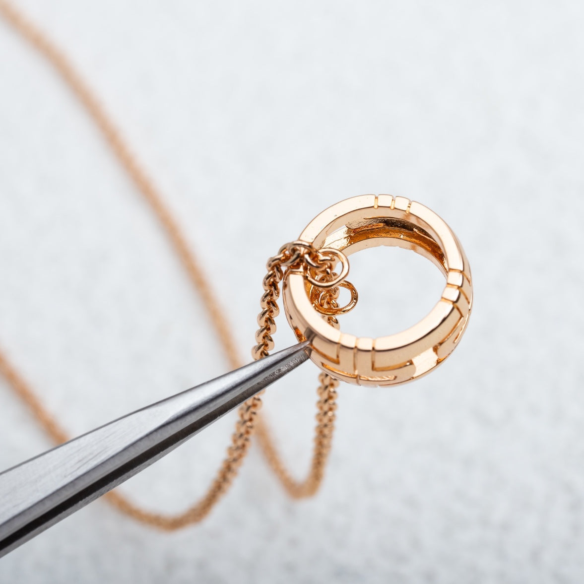 [Star Jewelry]PARENTESI NECKLACE PINK GOLD