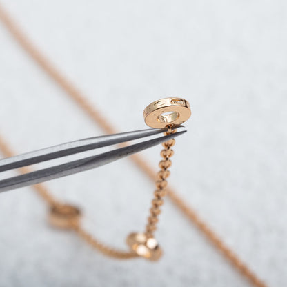 [Star Jewelry]PARENTESI NECKLACE PINK GOLD