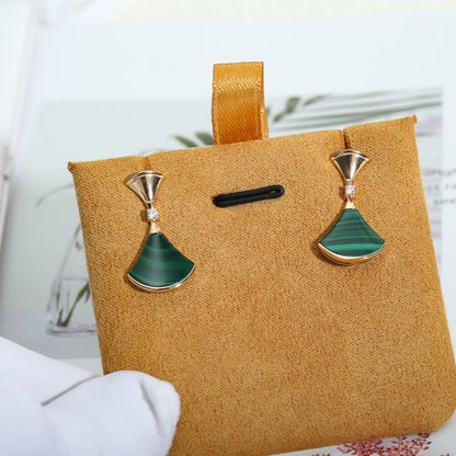 [Star Jewelry]DREAM MALACHITE PINK GOLD EARRINGS