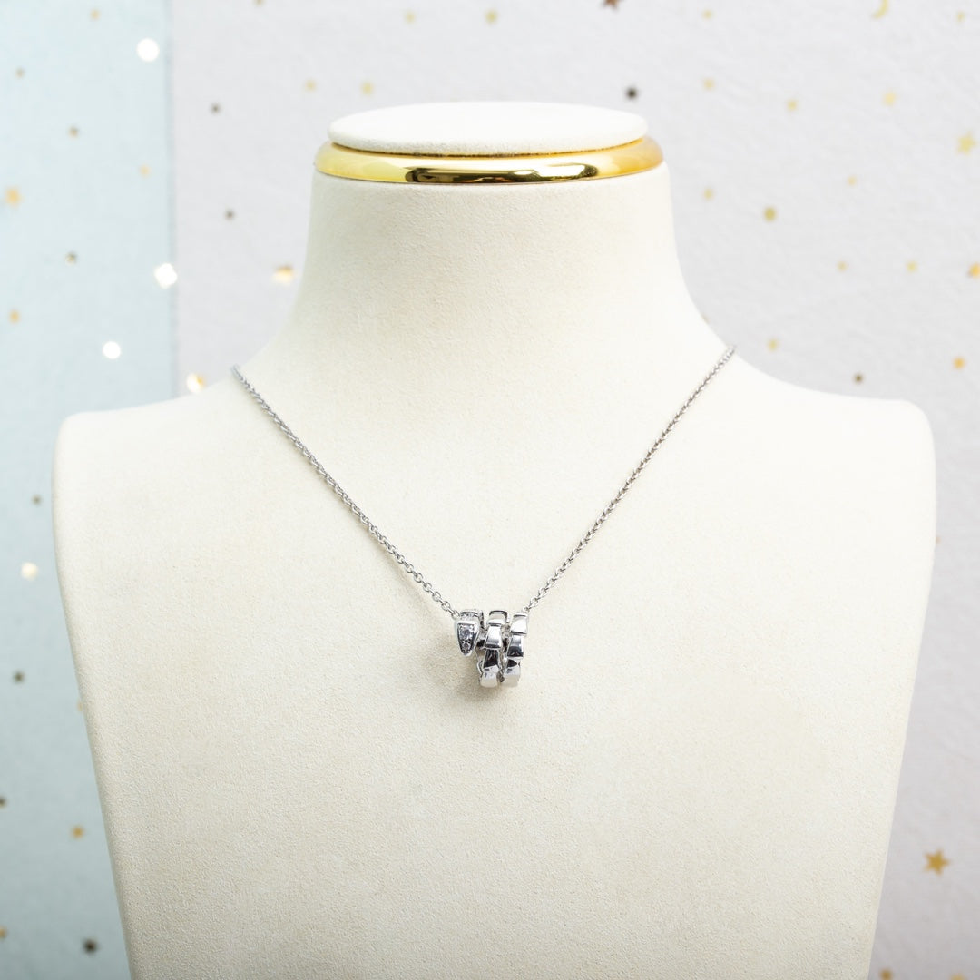 [Star Jewelry]SERPENTI SILVER NECKLACE DIAMOND