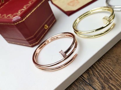 [Star Jewelry]JUSTE BRACELET 3.5MM DOUBLE ROW DIAMOND