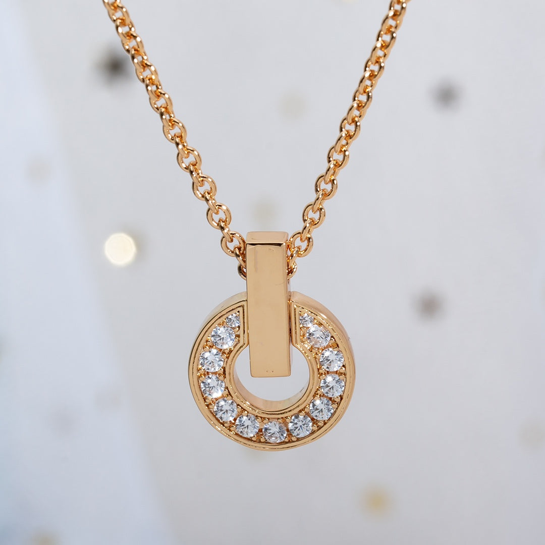 [Star Jewelry]GARI NECKLACE PINK GOLD DIAMOND