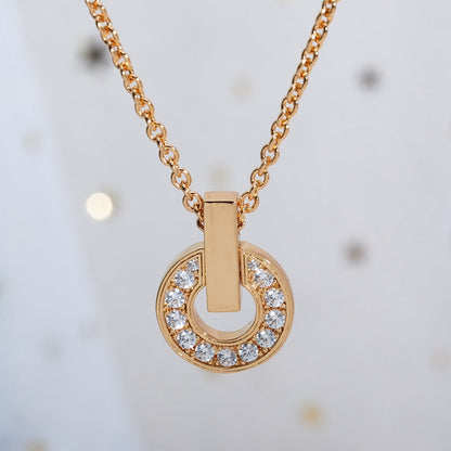 [Star Jewelry]GARI NECKLACE PINK GOLD DIAMOND