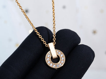 [Star Jewelry]GARI NECKLACE PINK GOLD DIAMOND