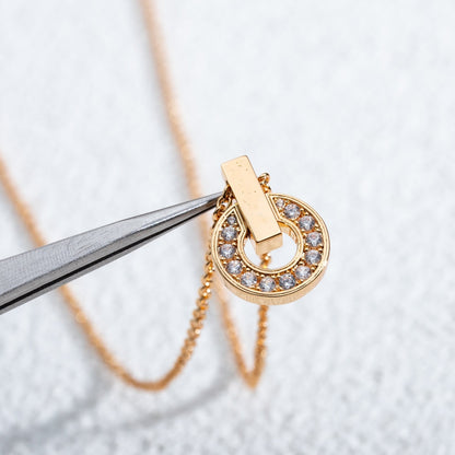 [Star Jewelry]GARI NECKLACE PINK GOLD DIAMOND