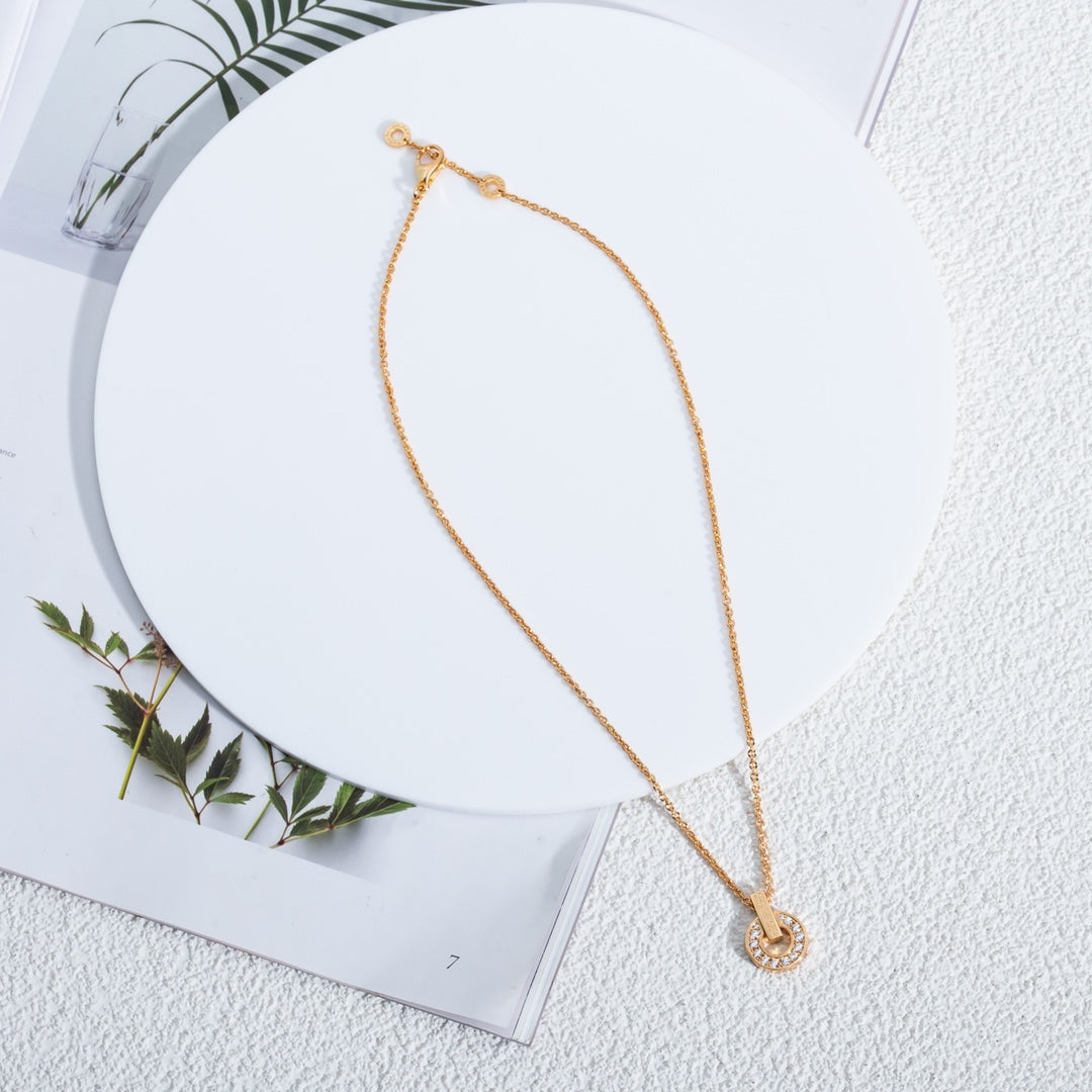 [Star Jewelry]GARI NECKLACE PINK GOLD DIAMOND