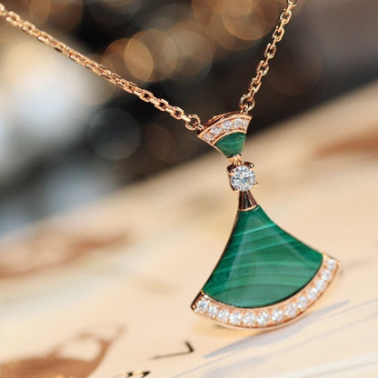 [Star Jewelry]DREAM NECKLACE MALACHITE DIAMOND