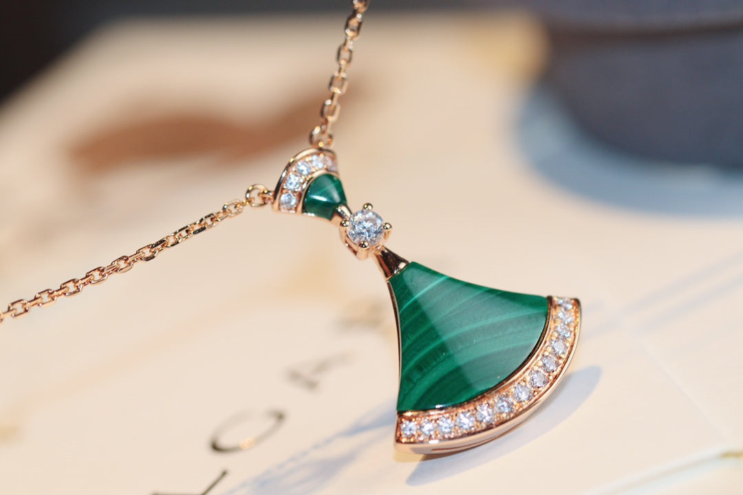[Star Jewelry]DREAM NECKLACE MALACHITE DIAMOND