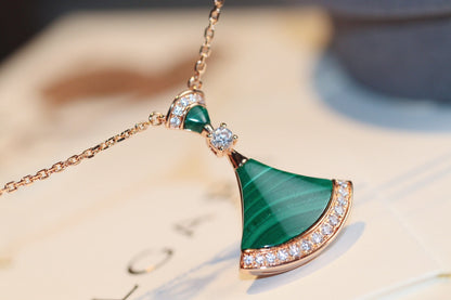 [Star Jewelry]DREAM NECKLACE MALACHITE DIAMOND