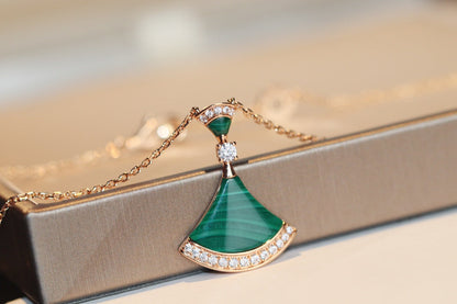 [Star Jewelry]DREAM NECKLACE MALACHITE DIAMOND