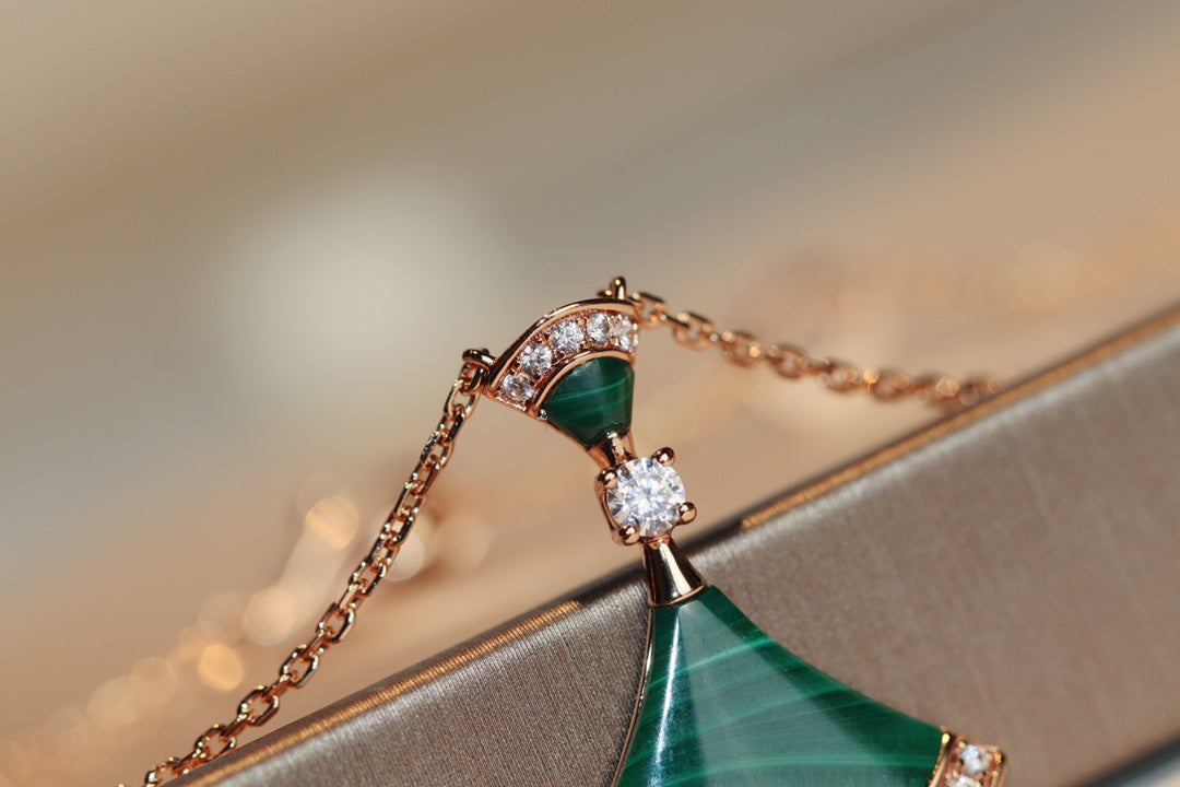 [Star Jewelry]DREAM NECKLACE MALACHITE DIAMOND