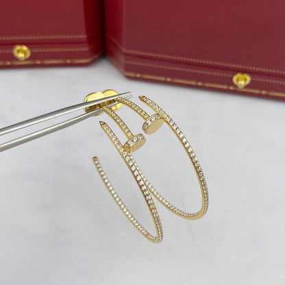 [Star Jewelry]JUSTE EARRINGS FULL DIAMONDS 1.8MM