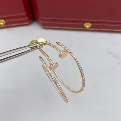 [Star Jewelry]JUSTE EARRINGS FULL DIAMONDS 1.8MM