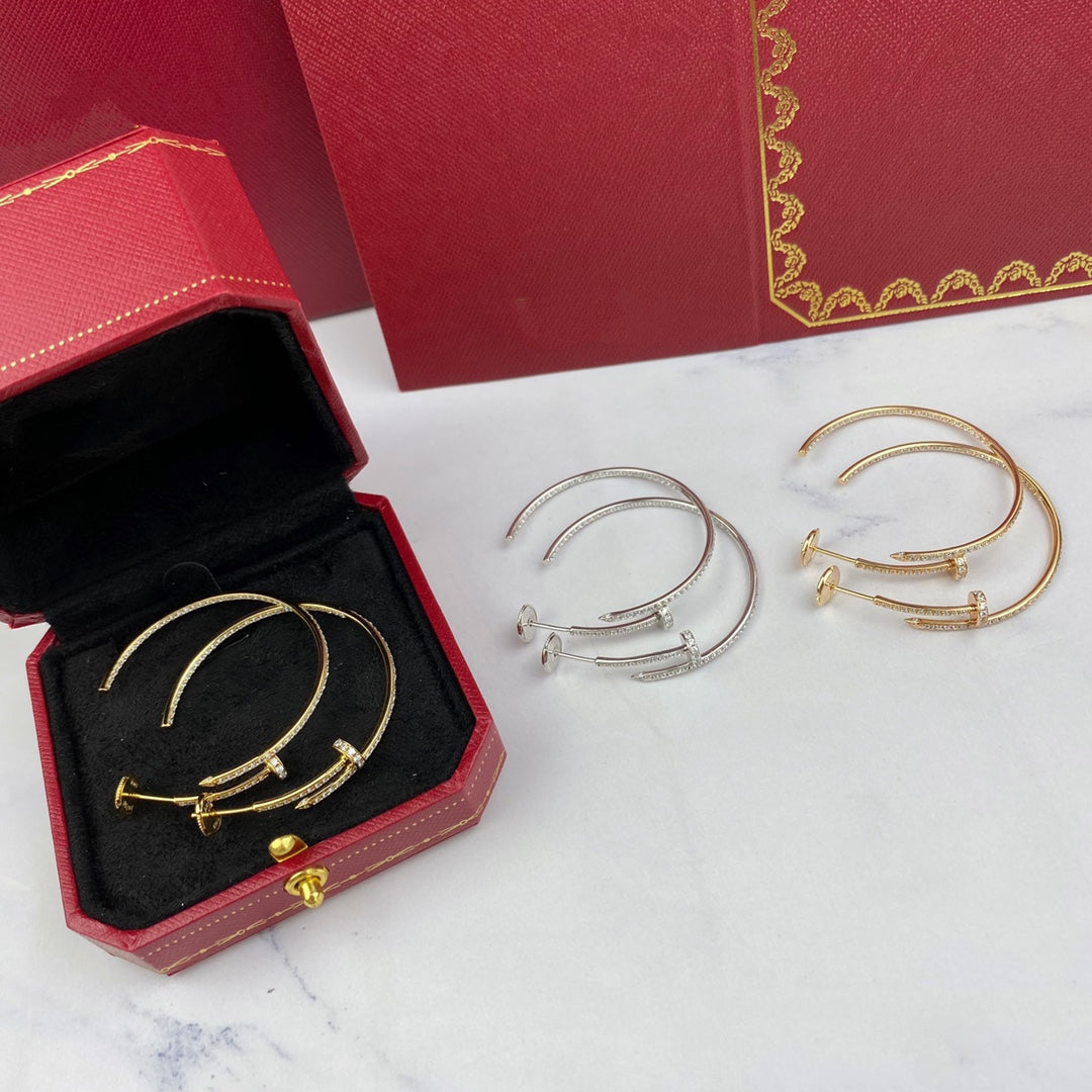 [Star Jewelry]JUSTE EARRINGS FULL DIAMONDS 1.8MM