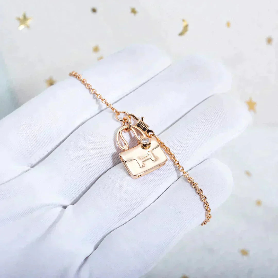 [Star Jewelry]AMULETTE PEDANT ROSE GOLD NECKLACE