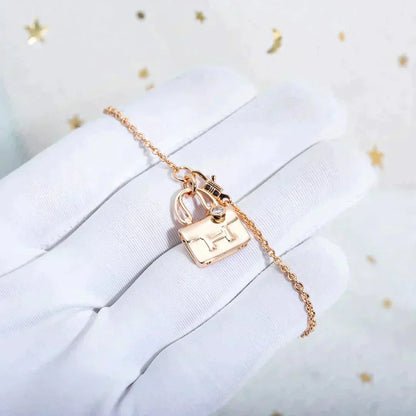 [Star Jewelry]AMULETTE PEDANT ROSE GOLD NECKLACE