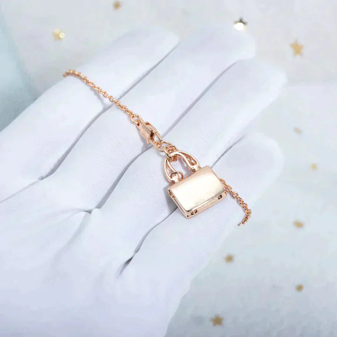 [Star Jewelry]AMULETTE PEDANT ROSE GOLD NECKLACE
