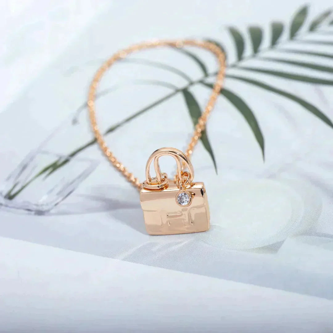 [Star Jewelry]AMULETTE PEDANT ROSE GOLD NECKLACE