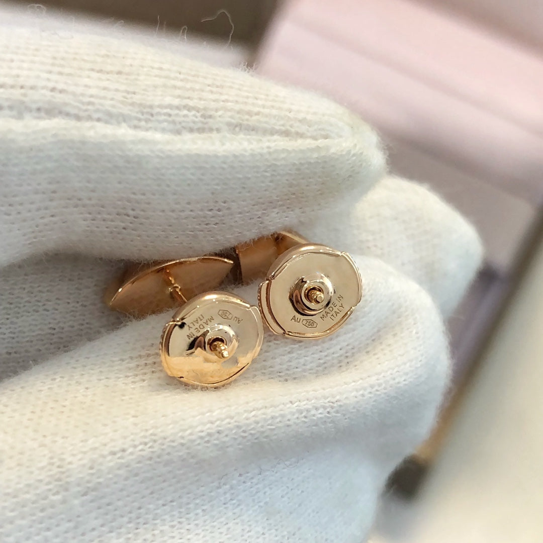 [Star Jewelry]DREAM EARRINGS 3 MOTIFS ONYX MOP PINK GOLD