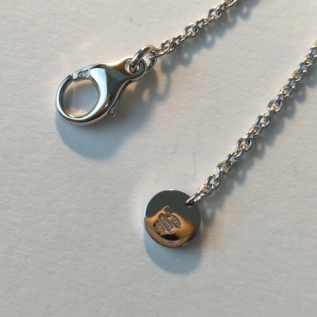 [Star Jewelry]ZERO 1 BLACK CERAMIC SILVER NECKLACE