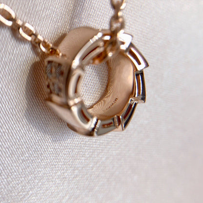 [Star Jewelry]SERPENTI PEDANT DIAMOND PINK GOLD NECKLACE