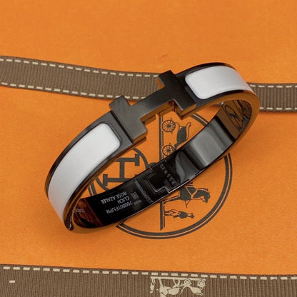 [Star Jewelry]H BRACELET 12MM BLACK WHITE CERAMIC