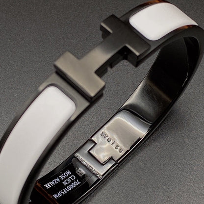 [Star Jewelry]H BRACELET 12MM BLACK WHITE CERAMIC