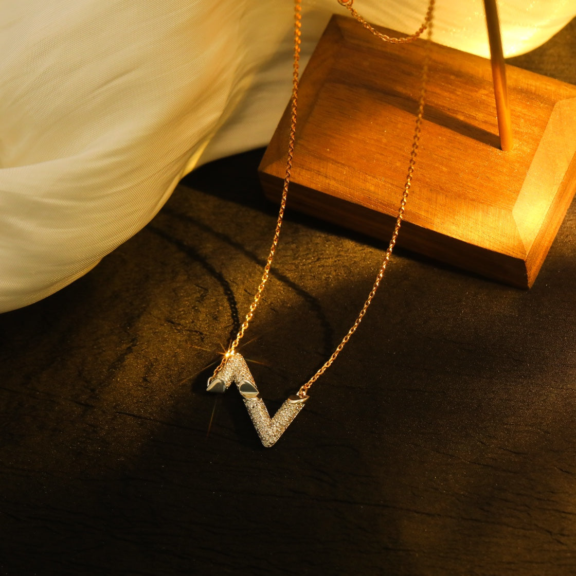 [Star Jewelry]VOLT SILVER DIAMOND PEDANT NECKLACE