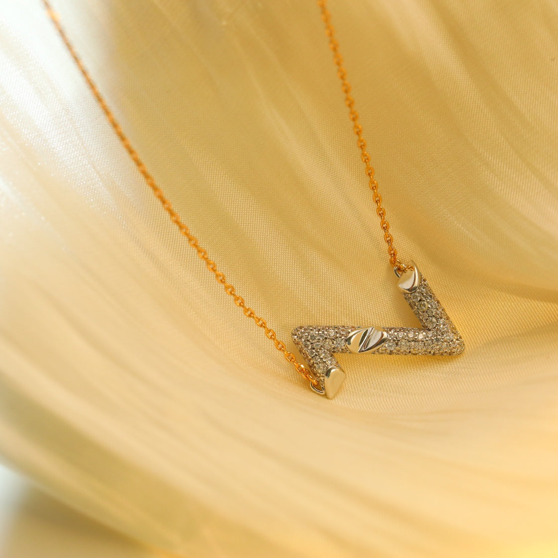 [Star Jewelry]VOLT SILVER DIAMOND PEDANT NECKLACE