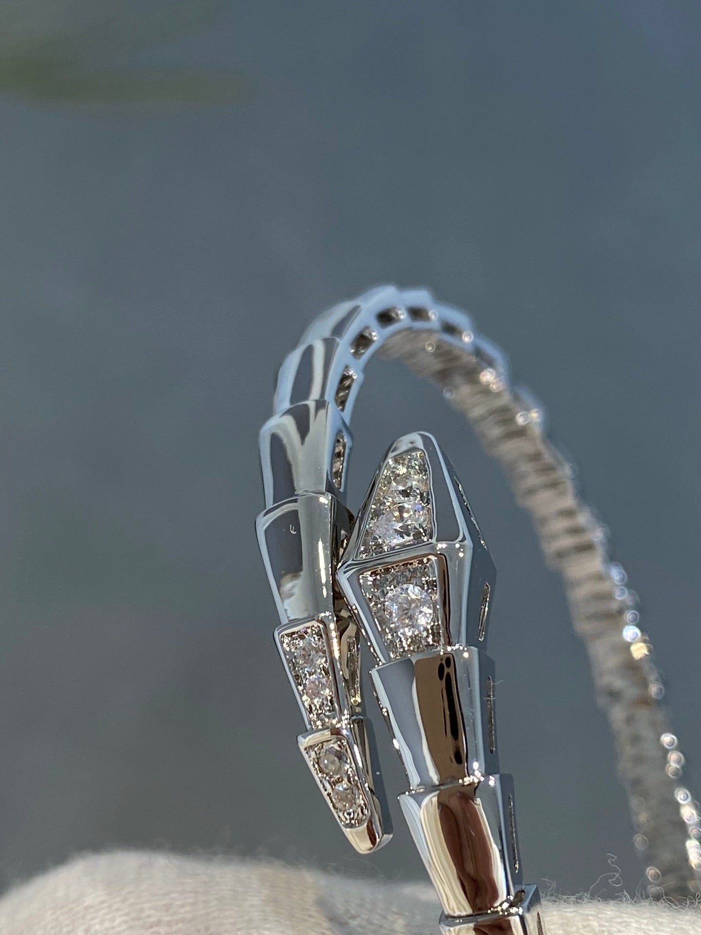 [Star Jewelry]SERPENTI BRACELET DIAMONDS SILVER