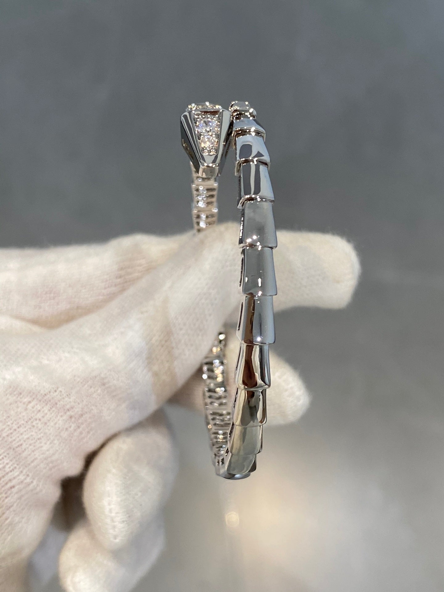 [Star Jewelry]SERPENTI BRACELET DIAMONDS SILVER